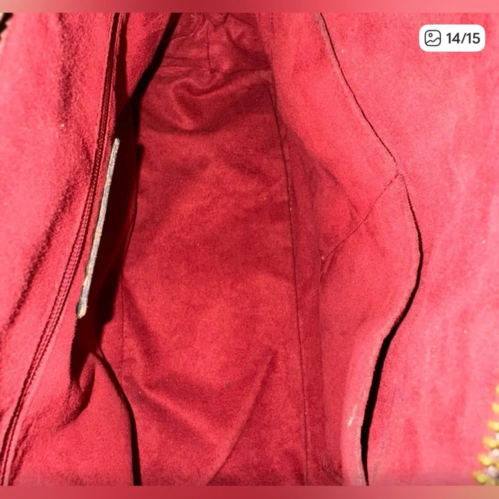 Coach Project/Rehab Maroon Embossed Satchel and Wallet Set - Picture 5 of 7